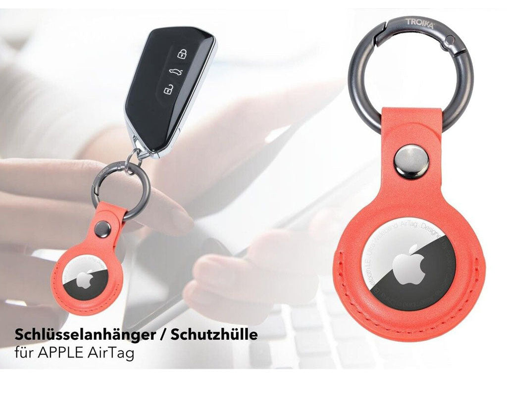 Troika Airtag Cover Orange Lifestyle
