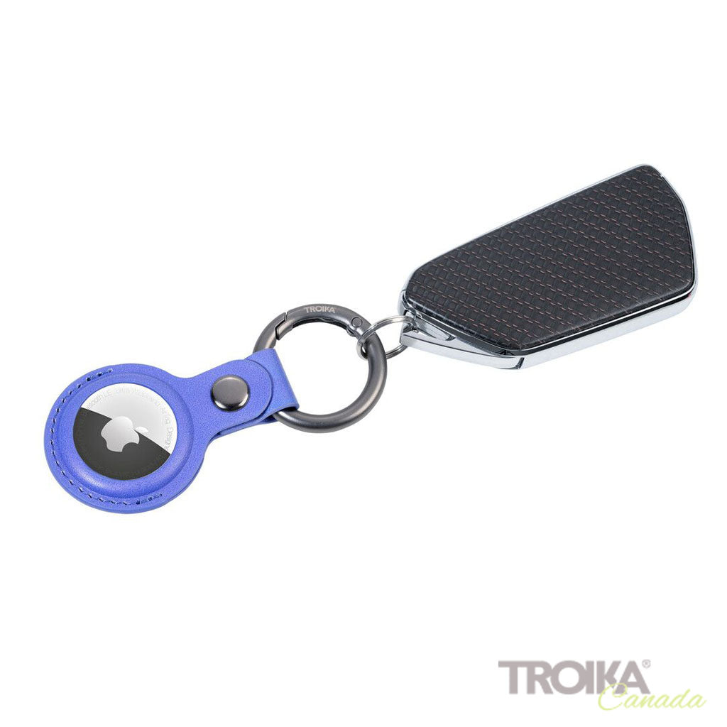 TROIKA Keyring "AIRTAG COVER" - Purple with key