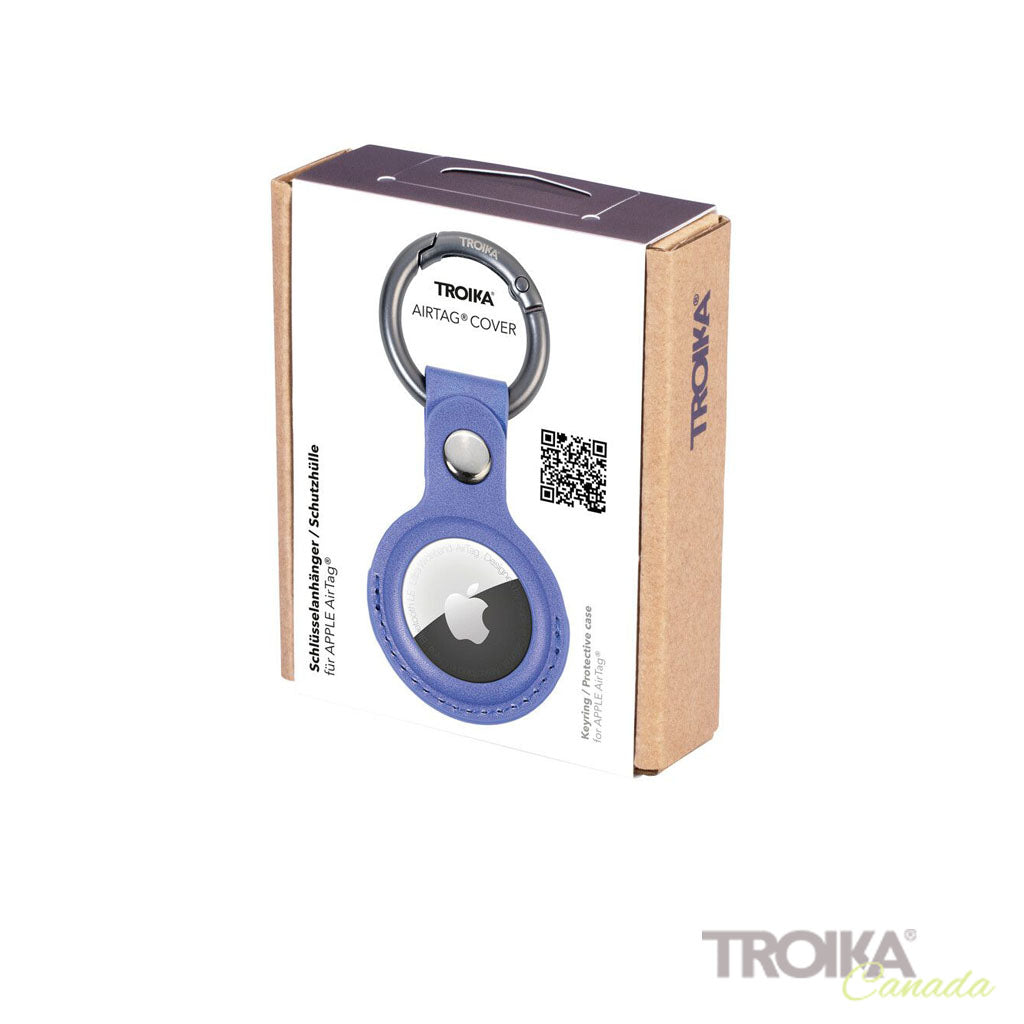 TROIKA Keyring "AIRTAG COVER" - Purple - packaging