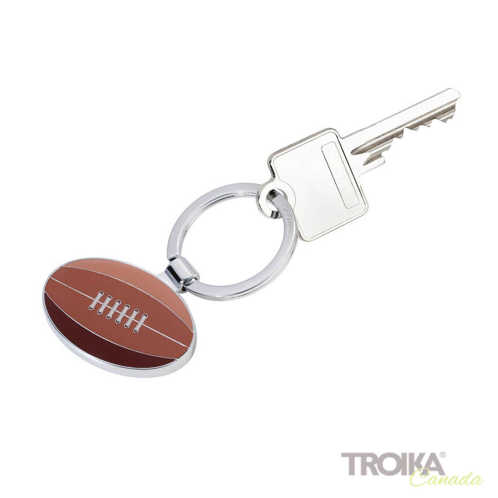 TROIKA Keychain "RUGBY" with key