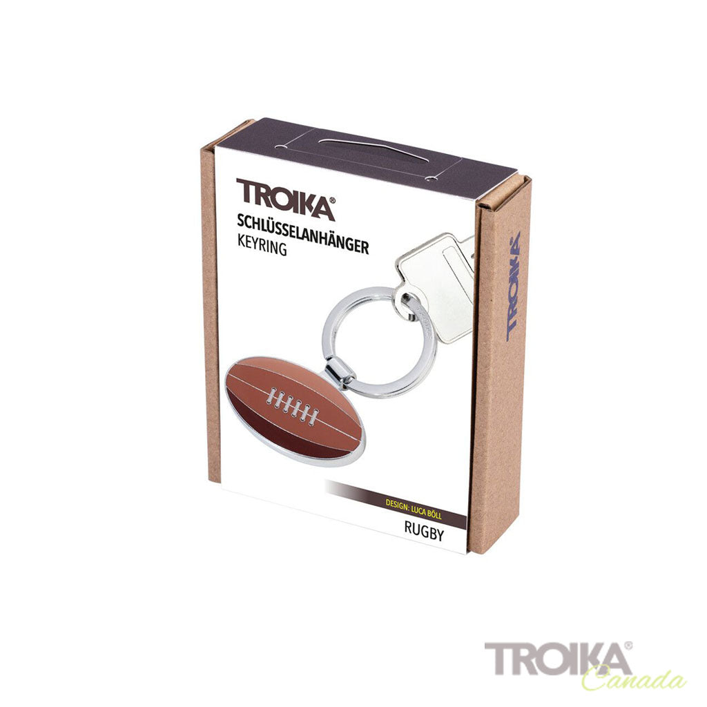 TROIKA Keychain "RUGBY" packaging