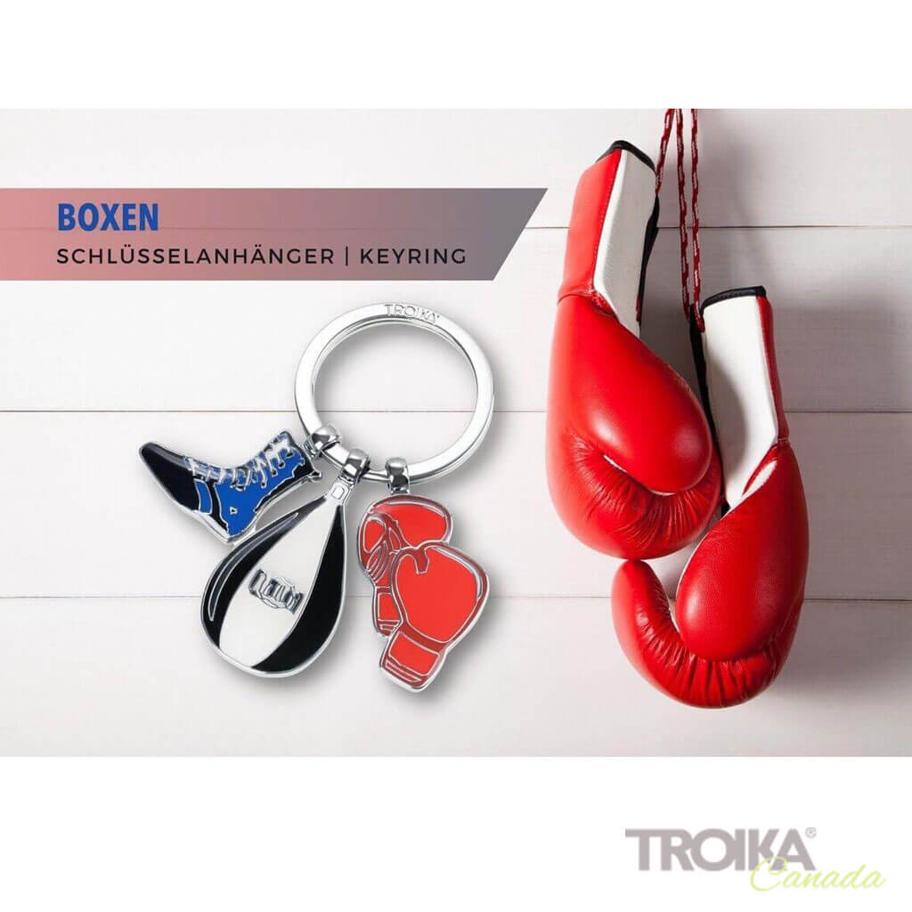 TROIKA Keychain "BOXEN" with boxing gloves lifestyle