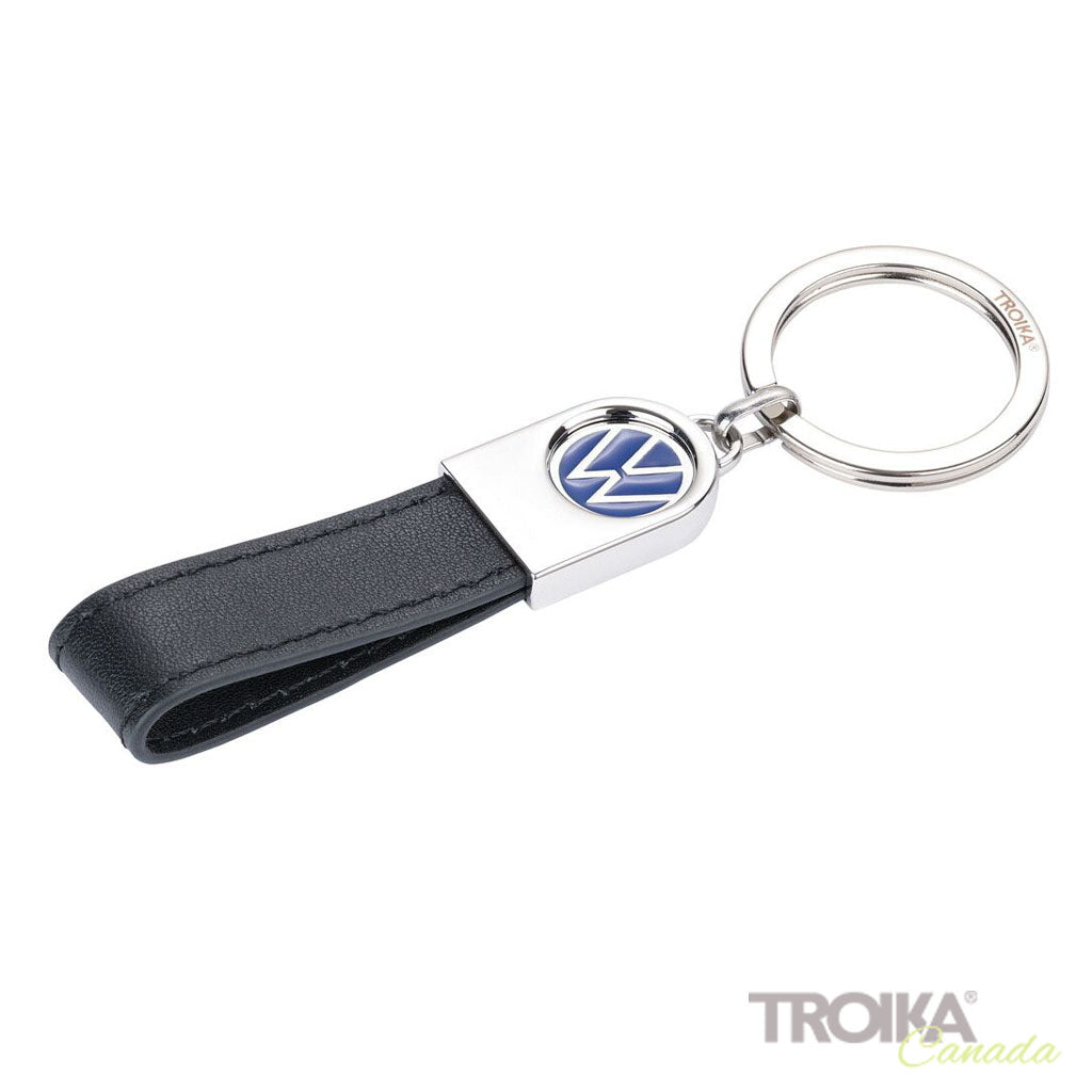 TROIKA Keychain VW LEATHER front