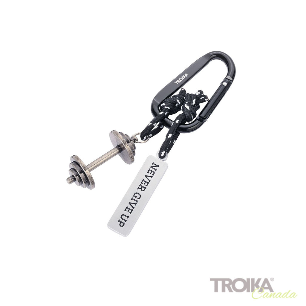 Keyring &quot;NEVER GIVE UP&quot;