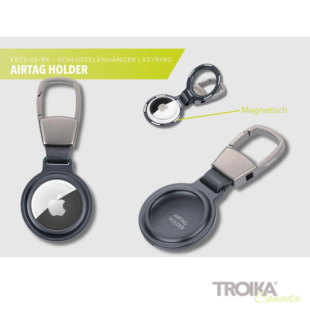 TROIKA Keychain "AIRTAG HOLDER" - Black