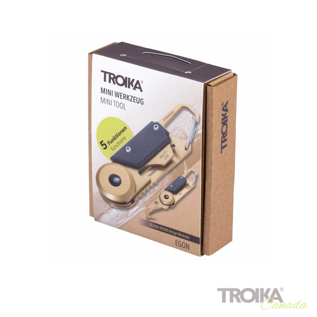 TROIKA Mini tool "EGON" - Gold packaging