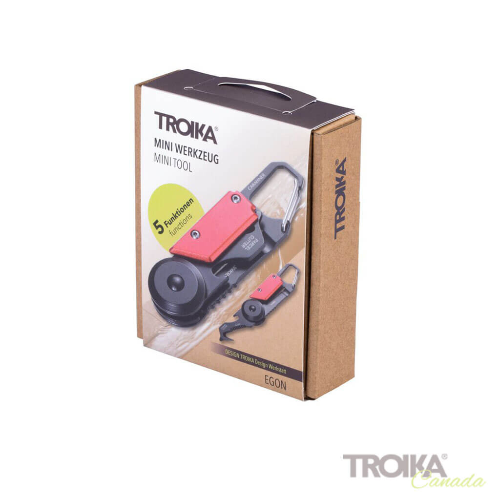 TROIKA Mini Outil "EGON" - ROUGE