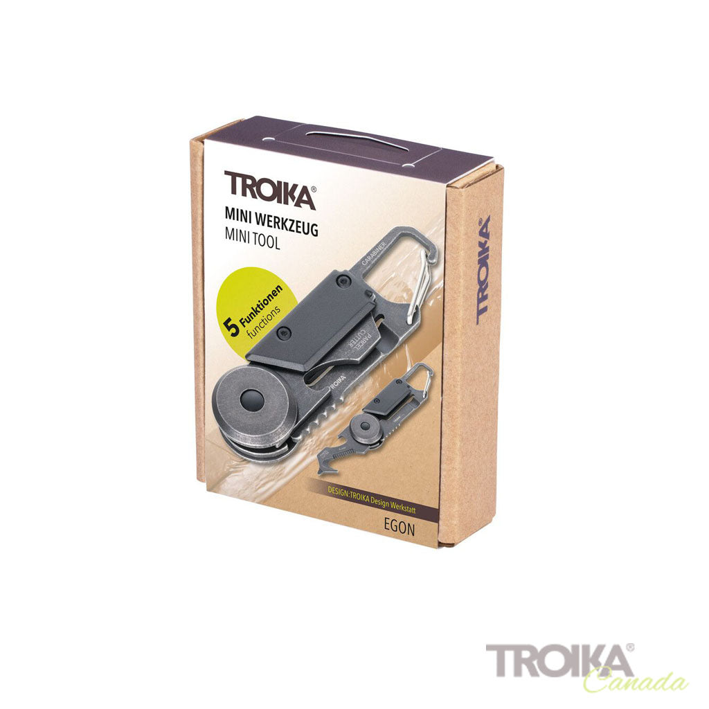 TROIKA Mini Tool EGON - Black/Stonewash Packaging