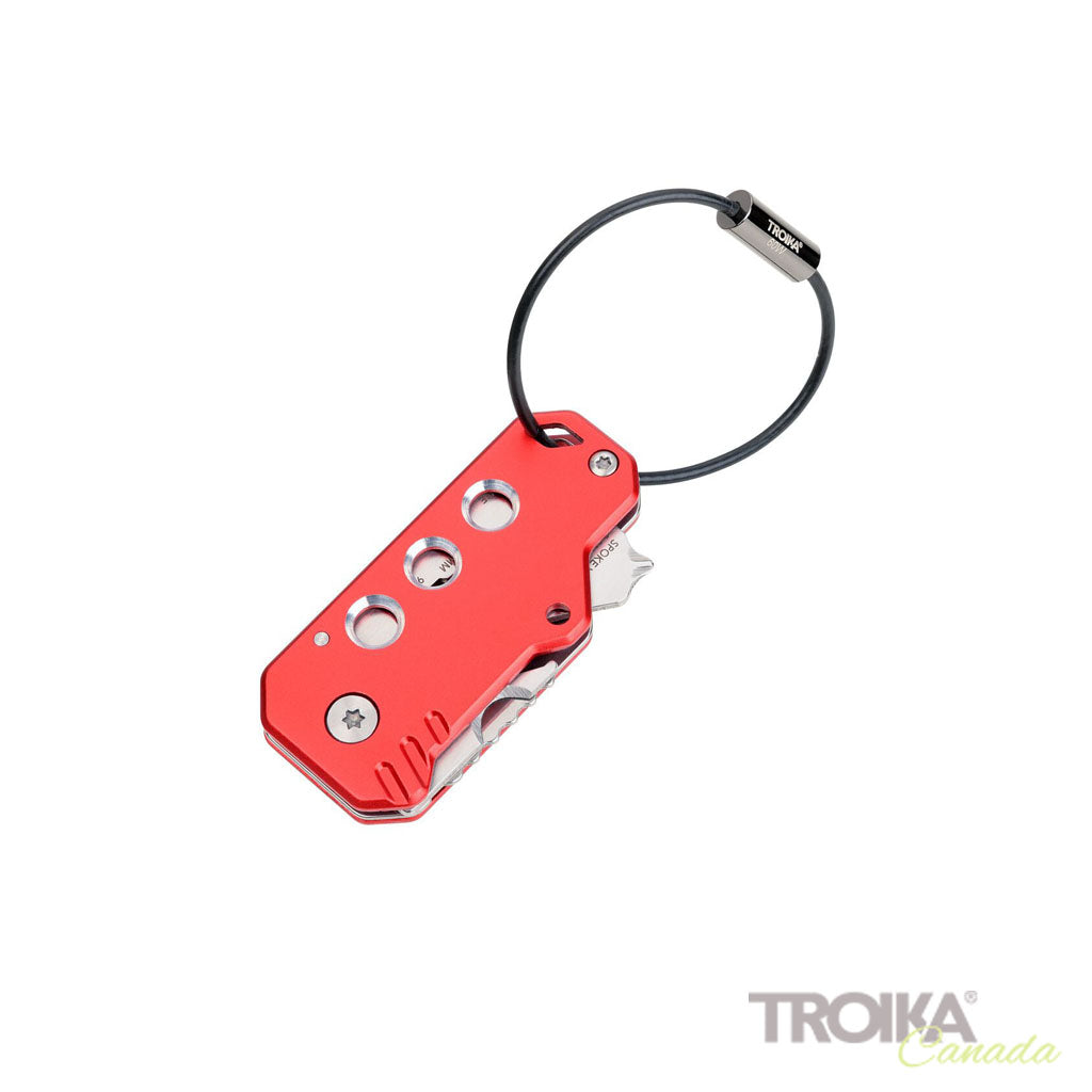 TROIKA Mini tool "KEY TOOL" - Red