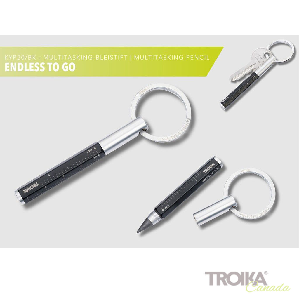 TROIKA Multitasking pencil "ENDLESS TO GO" - Black
