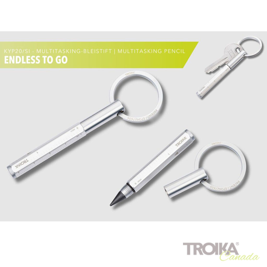 TROIKA Multitasking pencil "ENDLESS TO GO" - Silver
