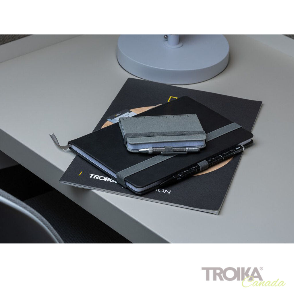 TROIKA Notepad "SLIMPAD A5" - Black lifestyle