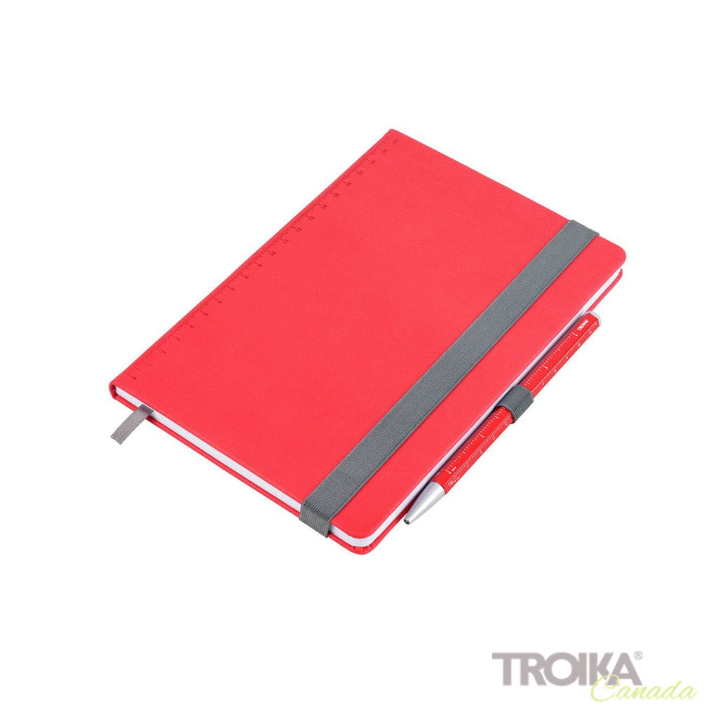 TROIKA Notepad "SLIMPAD A5" - Red