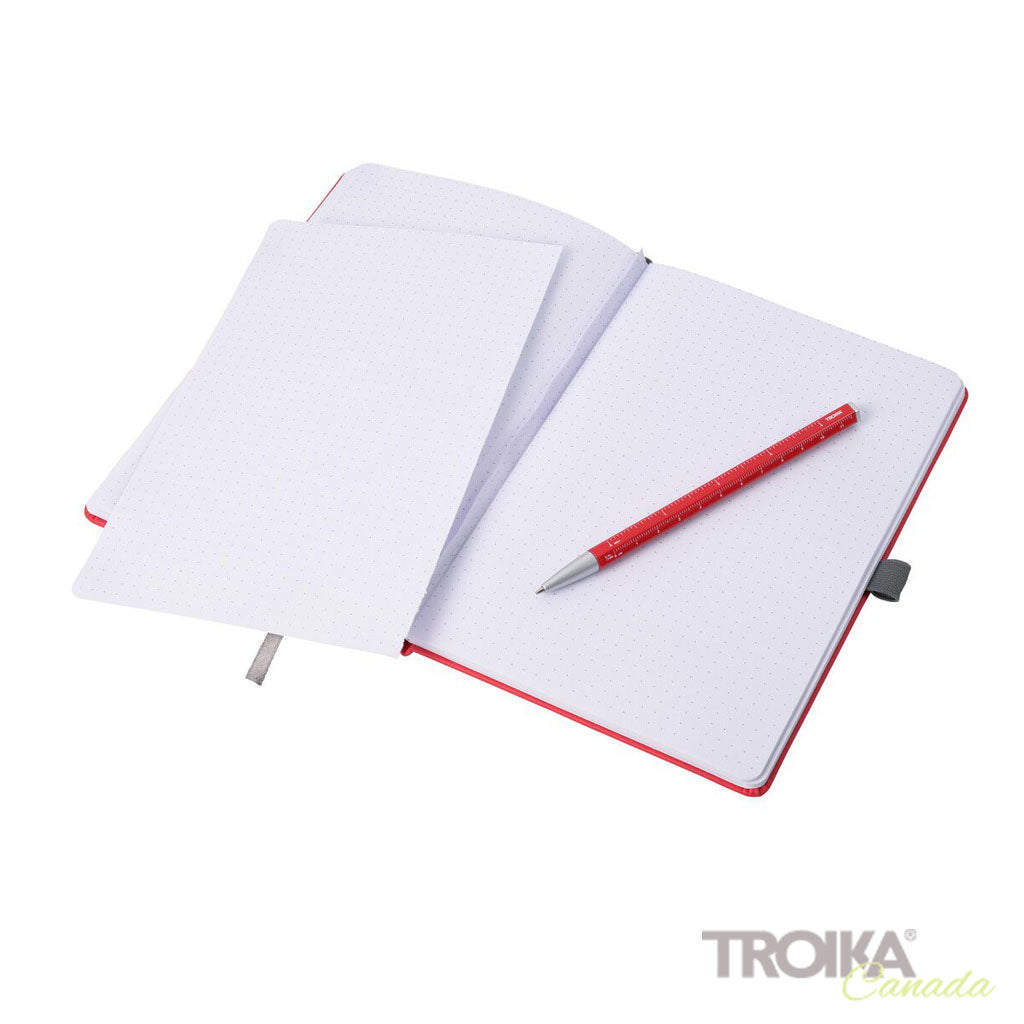 TROIKA Notepad "SLIMPAD A5" - Red