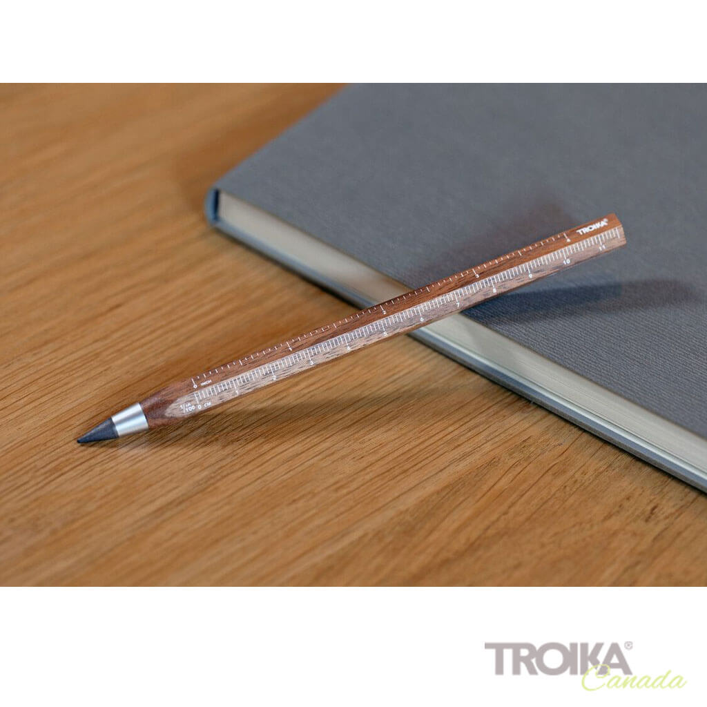 Troika Multitasking Pencil "CONSTRUCTION ENDLESS" - Walnut