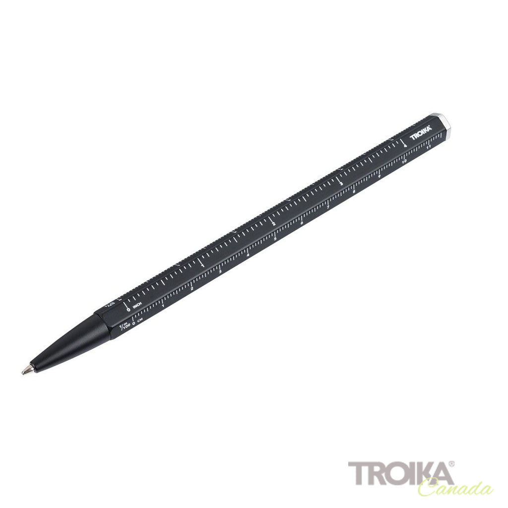 TROIKA Multitasking ballpoint pen "CONSTRUCTION BASIC" - black