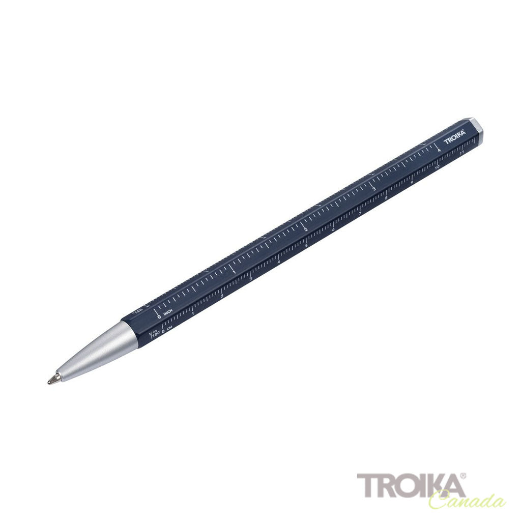 TROIKA Multitasking ballpoint pen &quot;CONSTRUCTION BASIC&quot; - Blue