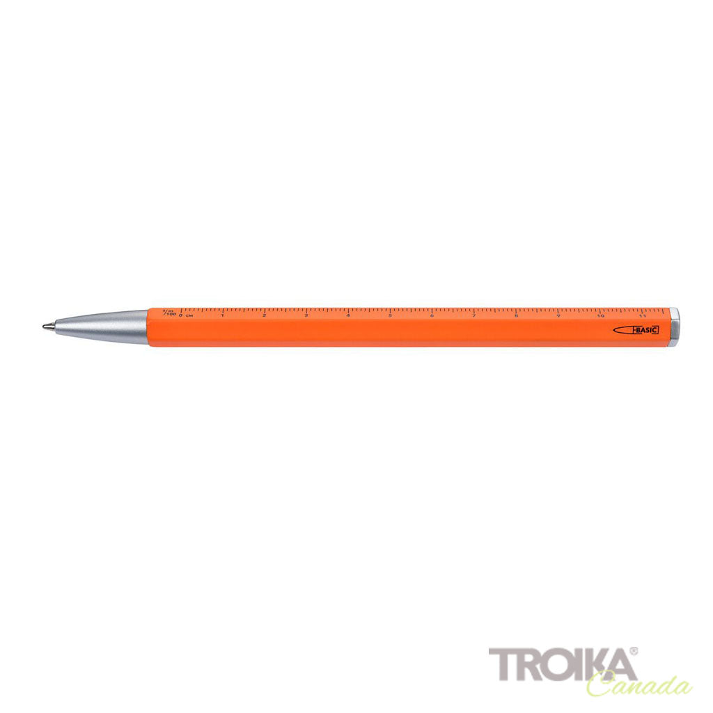 TROIKA Multitasking ballpoint pen "CONSTRUCTION BASIC" - Orange