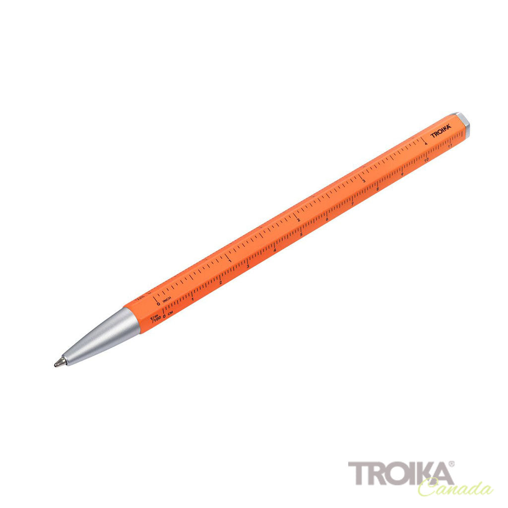 TROIKA Multitasking ballpoint pen "CONSTRUCTION BASIC" - Orange