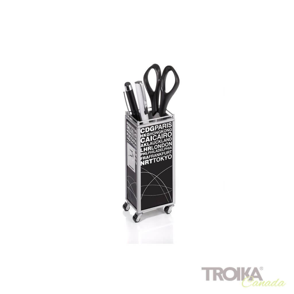 TROIKA Pen Holder "MINI TROLLEY"