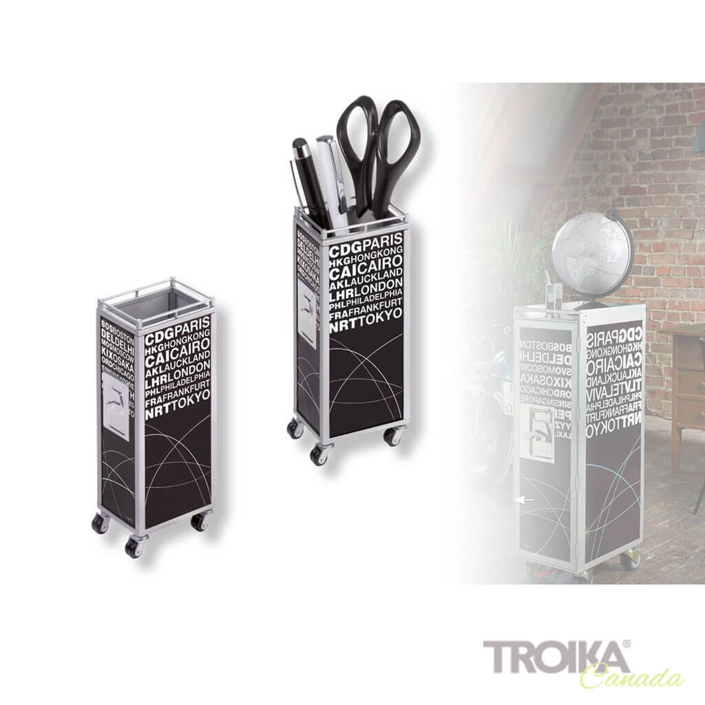 TROIKA Pen Holder "MINI TROLLEY"