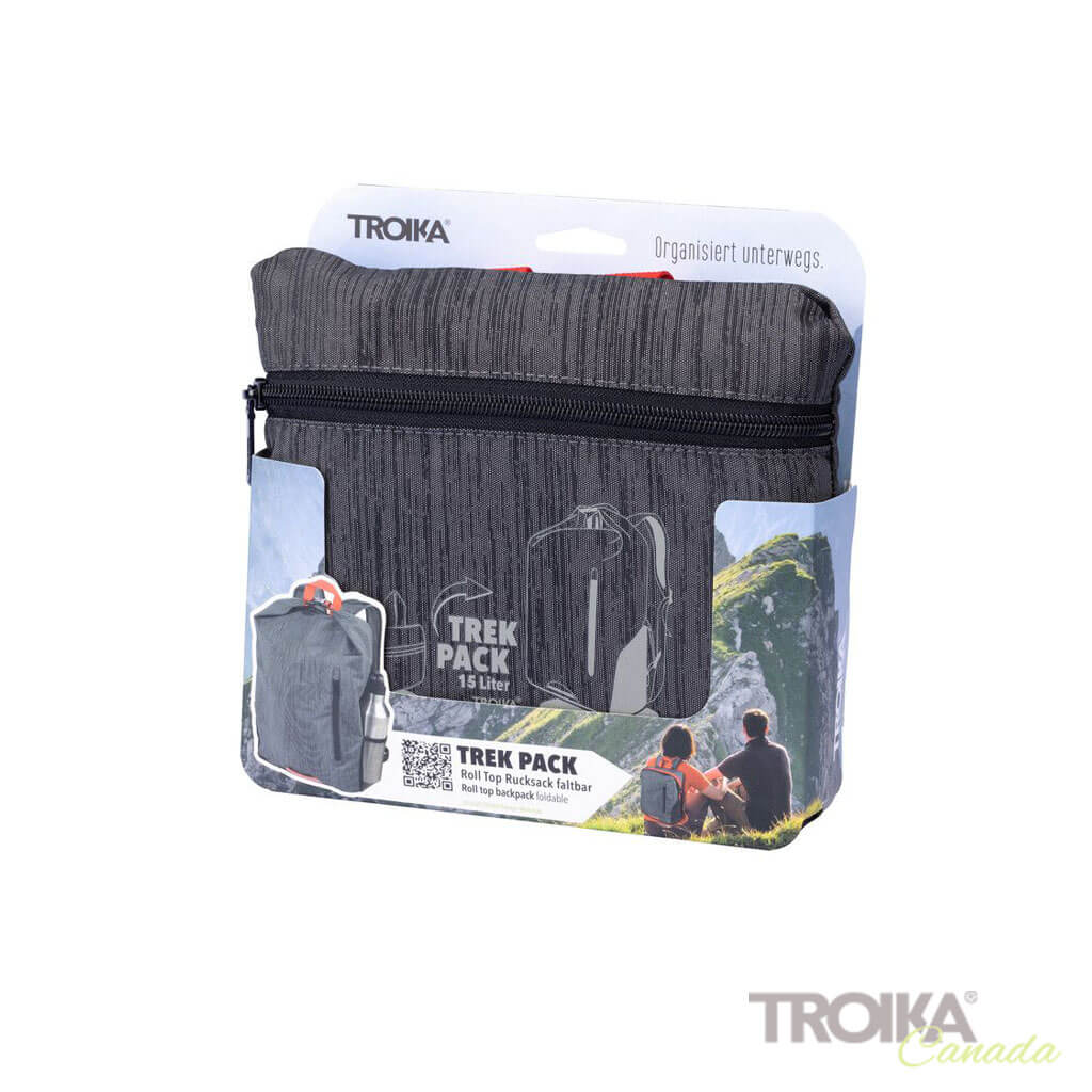 TROIKA Roll top backpack "TREKPACK"