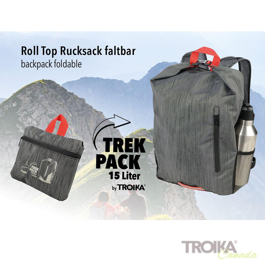 TROIKA Roll top backpack "TREKPACK"