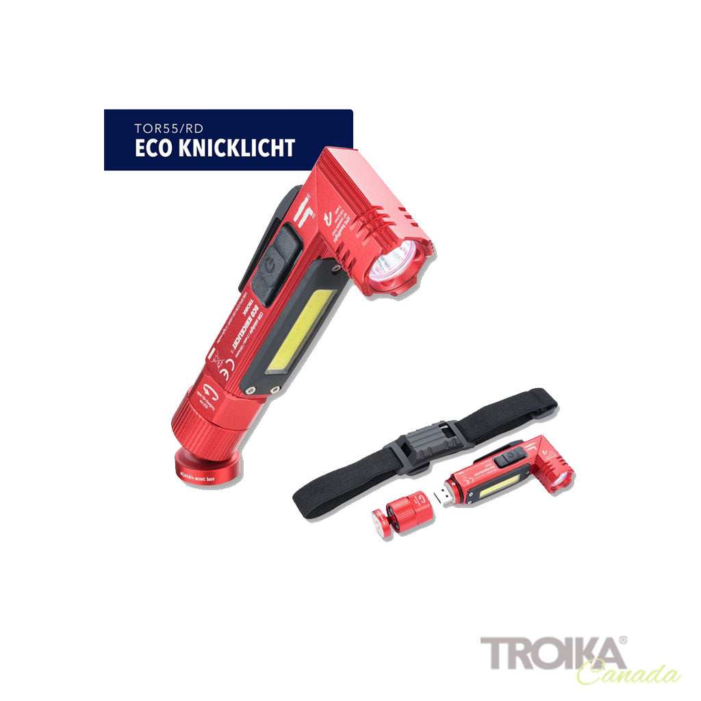 TROIKA Flashlight "ECO KNICKLICHT" - Red
