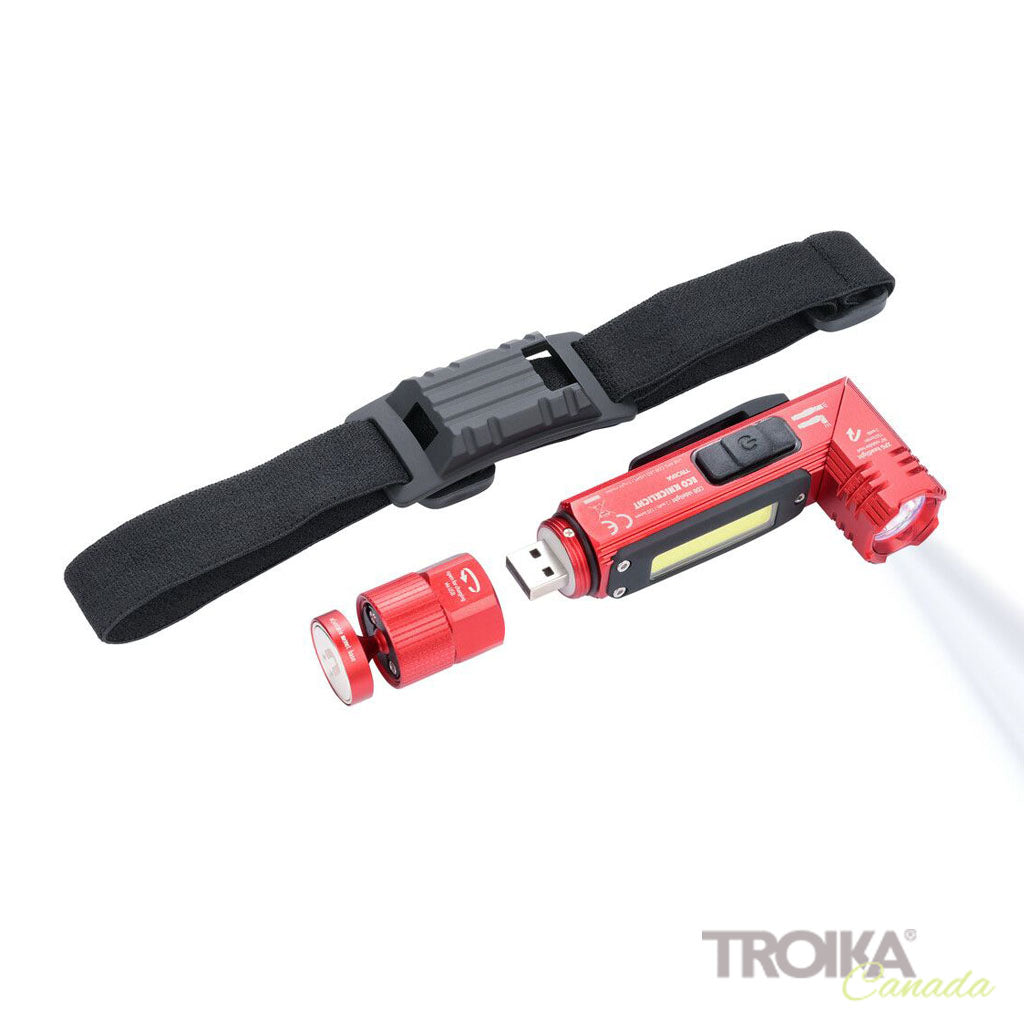 TROIKA Flashlight &quot;ECO KNICKLICHT&quot; - Red