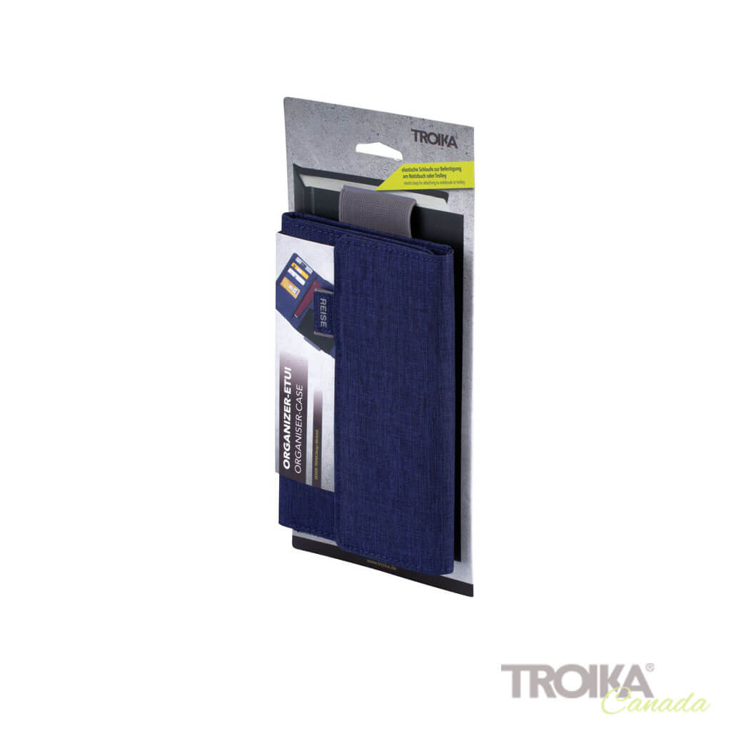 肌触りがいい Case Organizer Travel Compact – Blue REISEBÜRO Troika トラベルアクセサリ