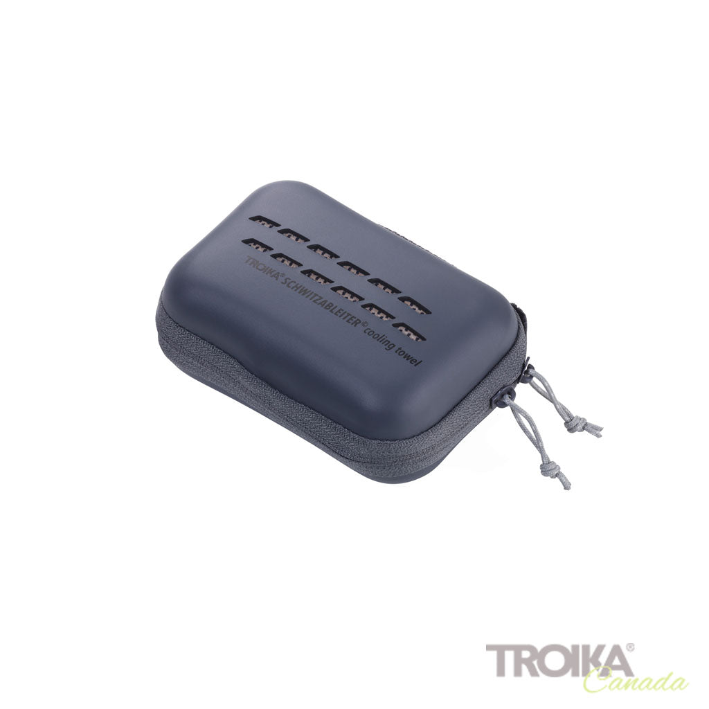 TROIKA Cooling Towel Schwitzableiter Grey – TWL20/GY with zip pocket