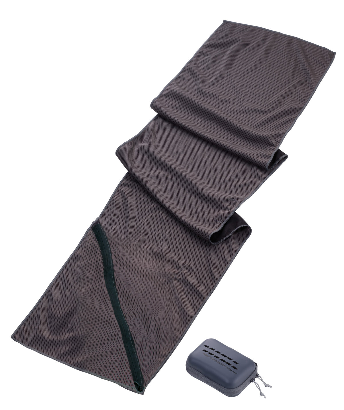 TROIKA Cooling Towel Schwitzableiter Grey – TWL20/GY with zip pocket