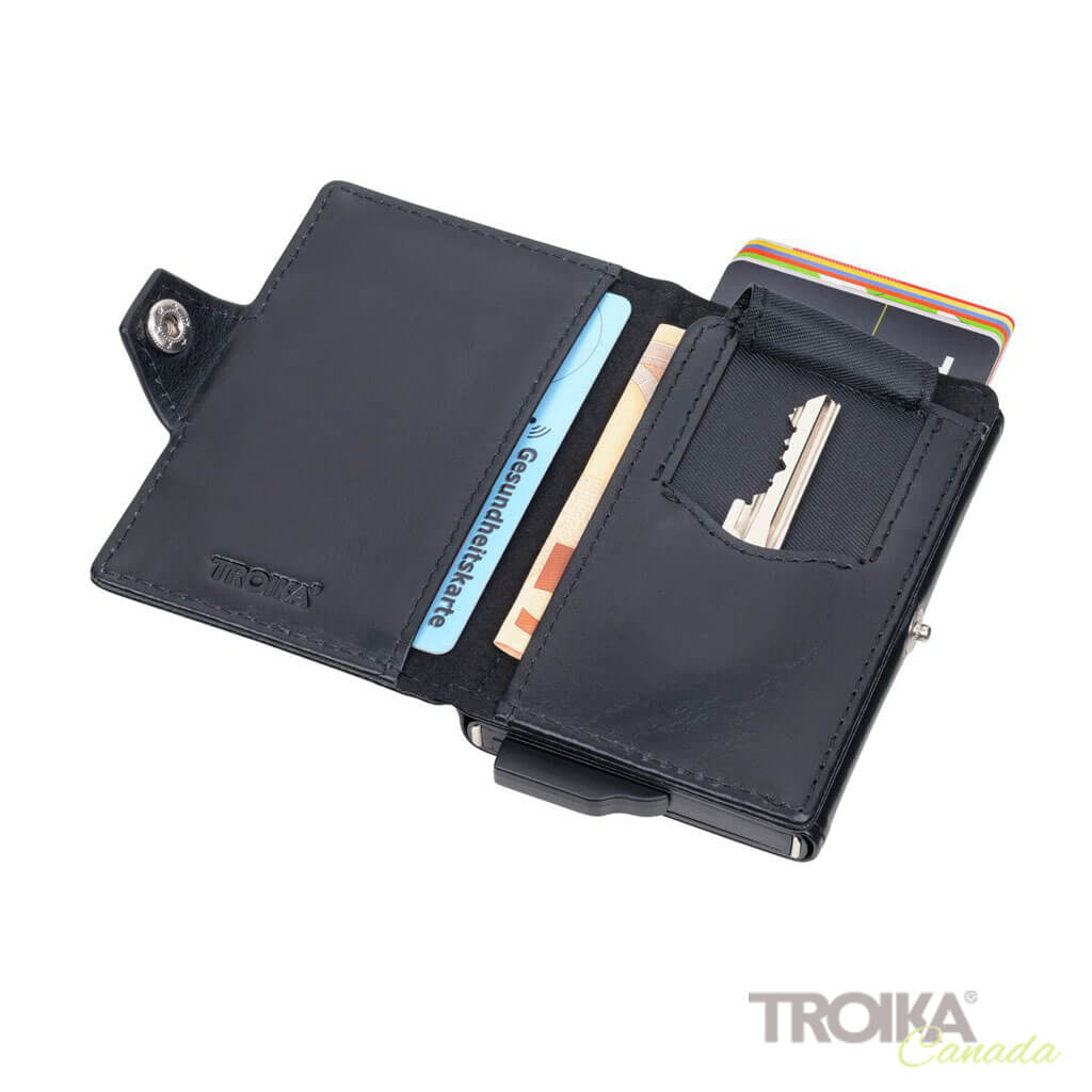 TROIKA Card Case "MENS SMART WALLET" opened