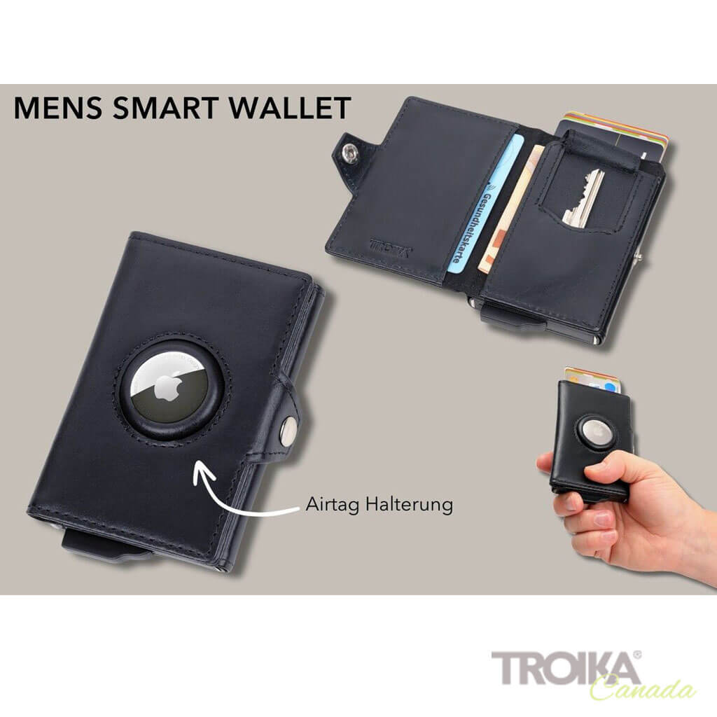 TROIKA Card Case "MENS SMART WALLET" with airtag lifestyle