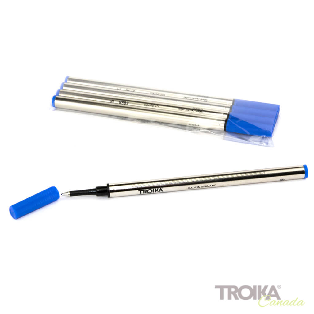 Recharge TROIKA « INK MINE », lot de 5 - Bleu