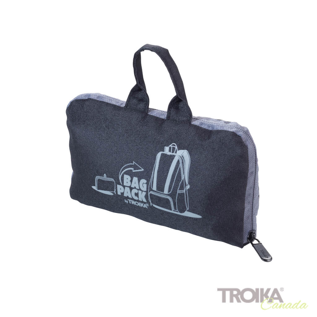 TROIKA Backpack &quot;BAGPACK&quot; - BLACK