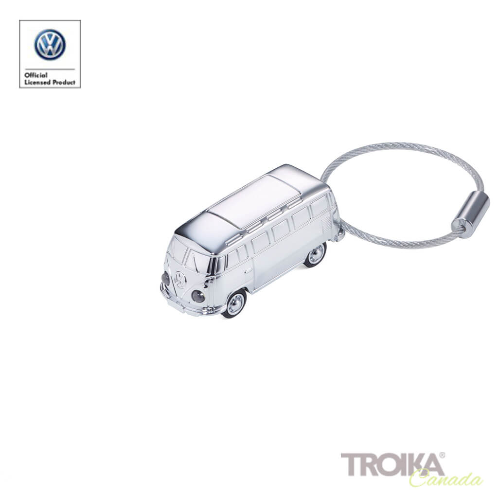 TROIKA Keychain "LIGHT BULLI T1 1962" - silver