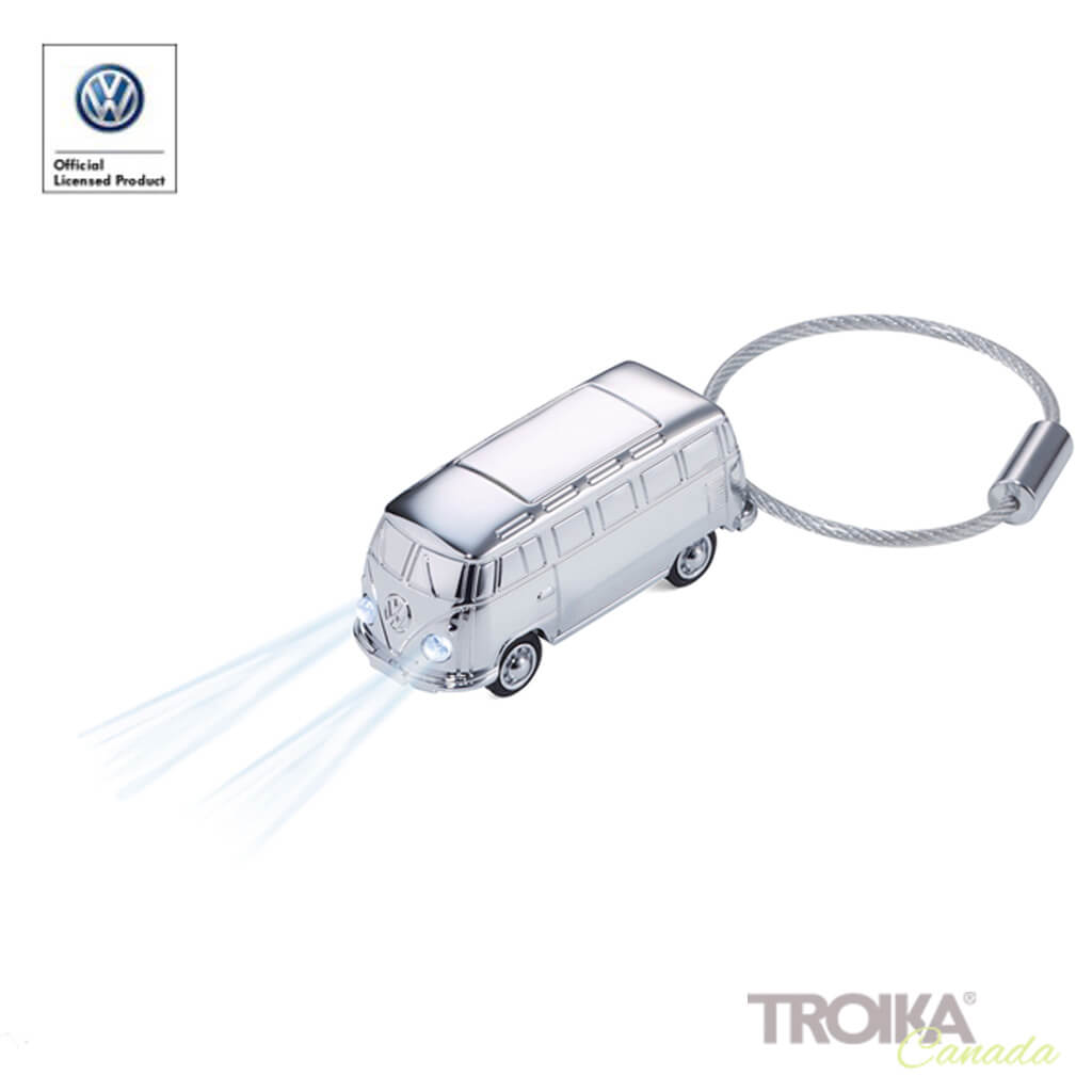 TROIKA Keychain "LIGHT BULLI T1 1962" - silver
