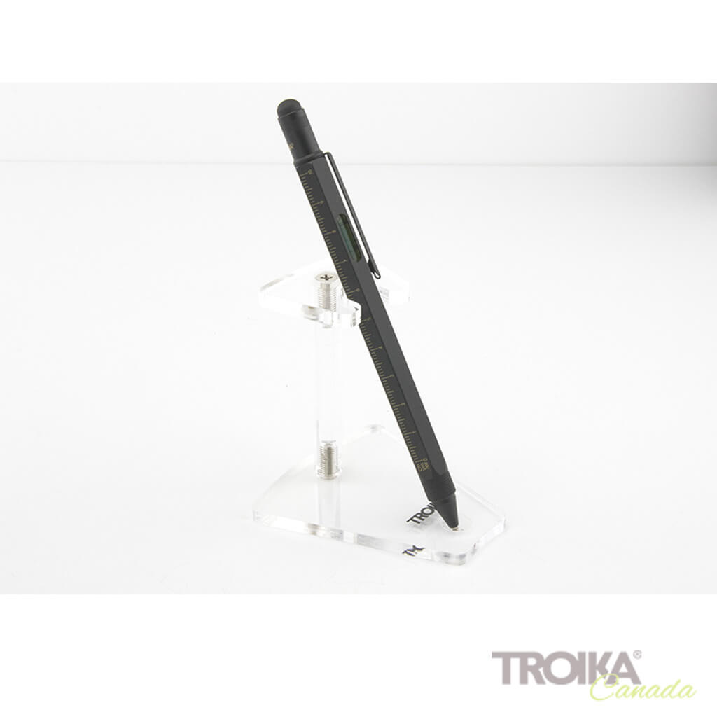 TROIKA Multitasking ballpoint pen "CONSTRUCTION" - black/gold