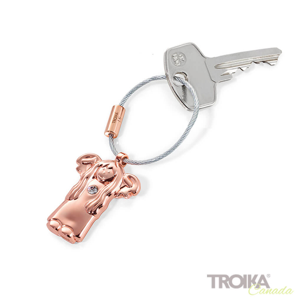 TROIKA Keychain "EMILY" - blush gold
