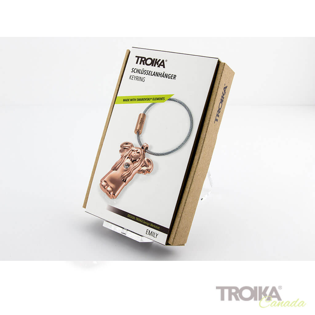 TROIKA Keychain "EMILY" - blush gold
