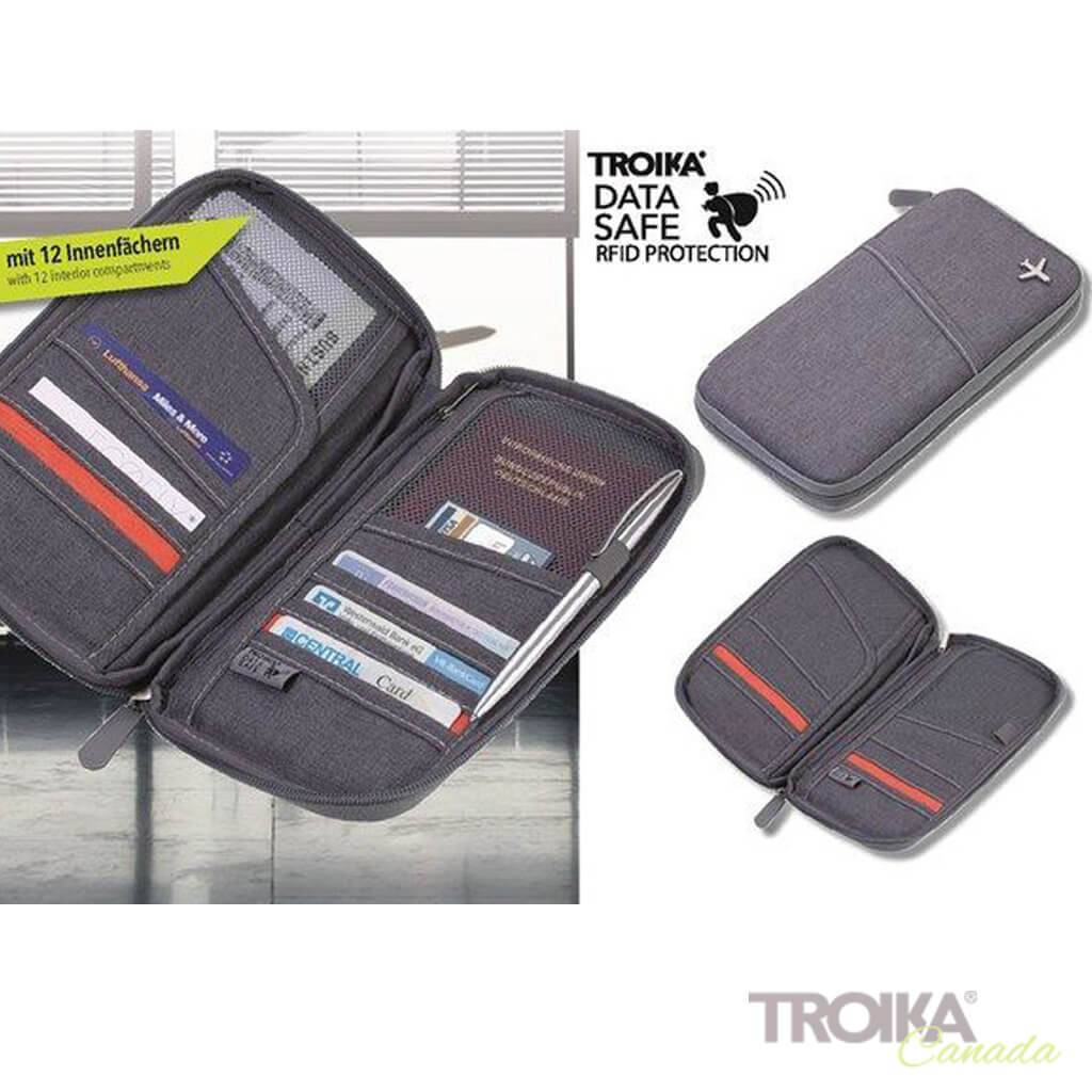 TROIKA CASE "SAFE FLIGHT" - GREY