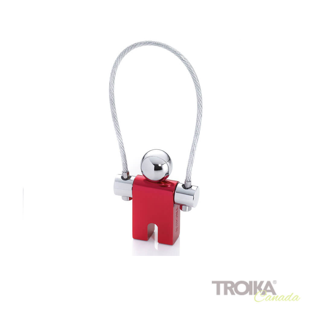 TROIKA Keychain &quot;JUMPER&quot; - red