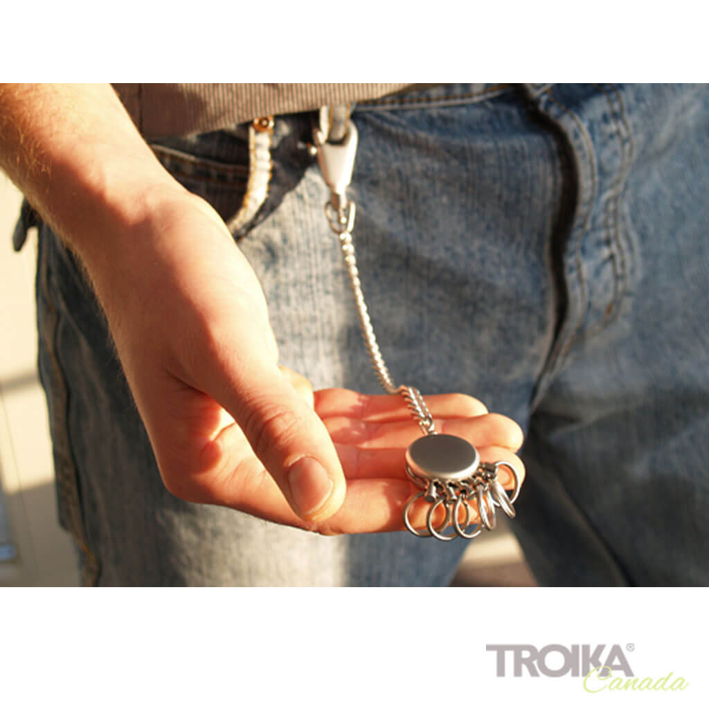 TROIKA Key organizer "PATENT CHAIN" - matt