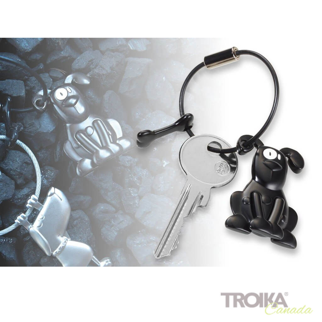 TROIKA Keychain "PETE" - Black