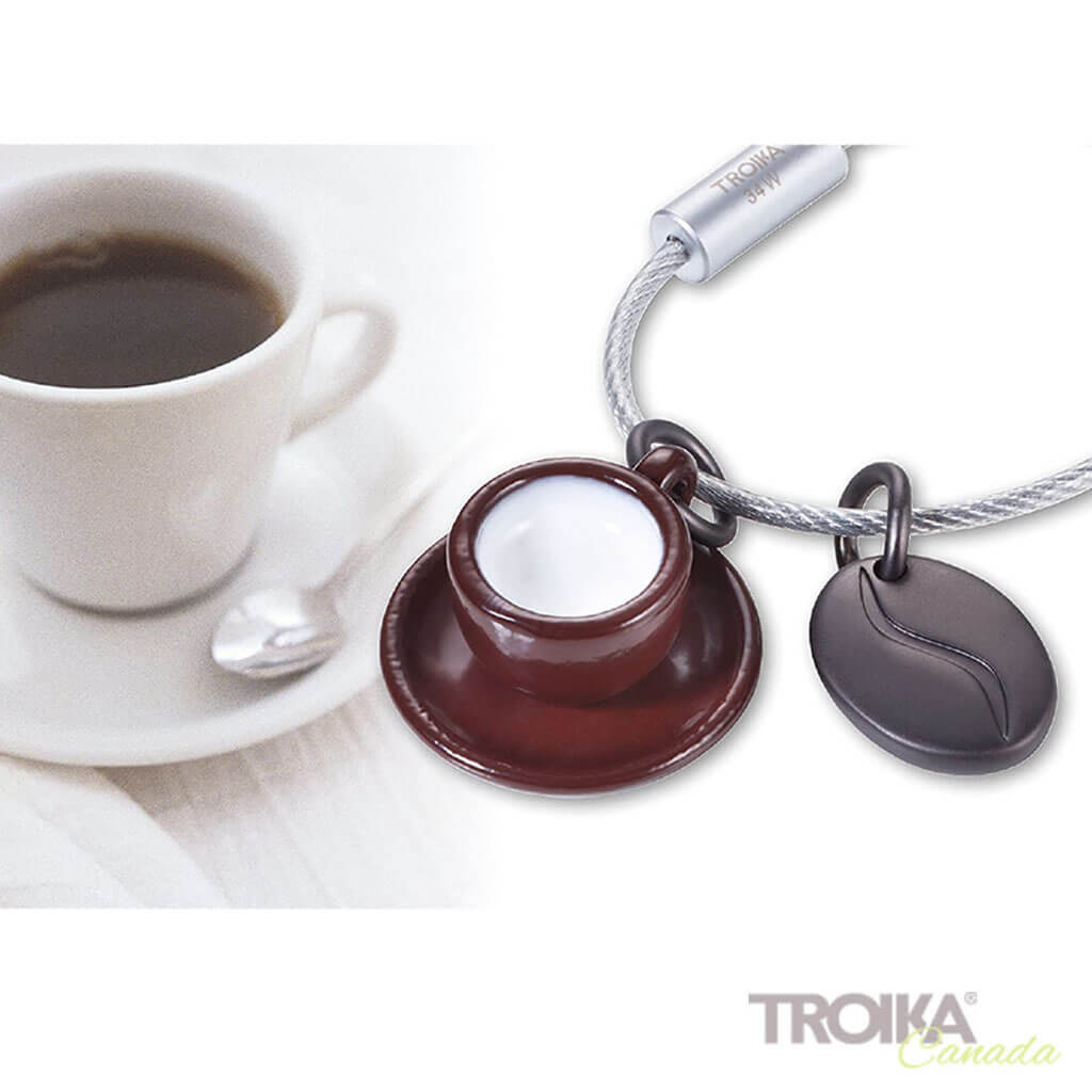 Troika keychain "Coffee 2 GO" with coffee mug