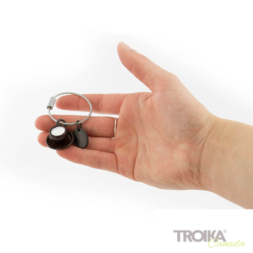 Troika keychain "Coffee 2 GO" with hand