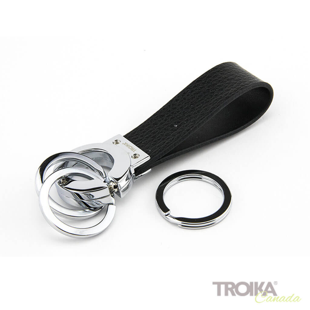 TROIKA Keychain "KEY-CLICK" - BLACK
