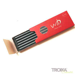 WSD Refill "5.6mm Pencil LEAD", Set of 6 - 2B