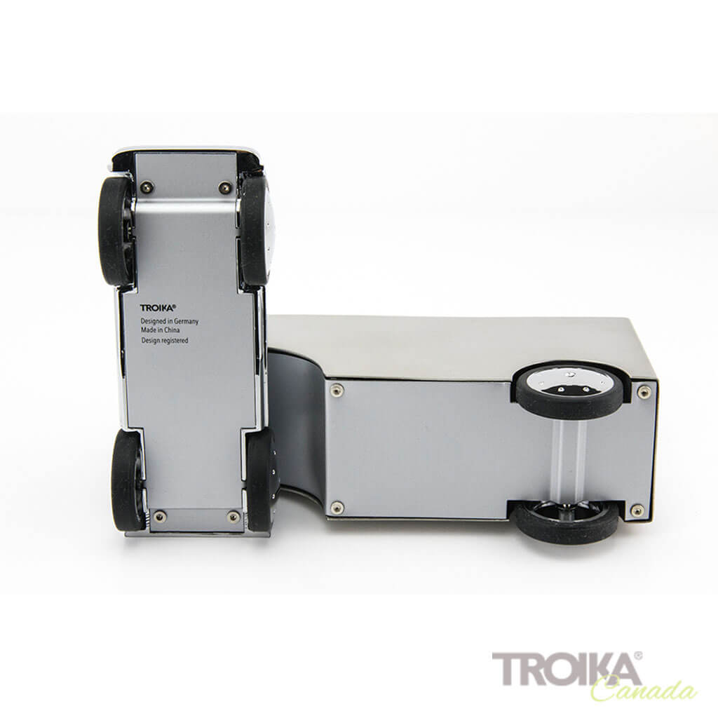 TROIKA Pen holder "OFFICE TRUCKER" - silver